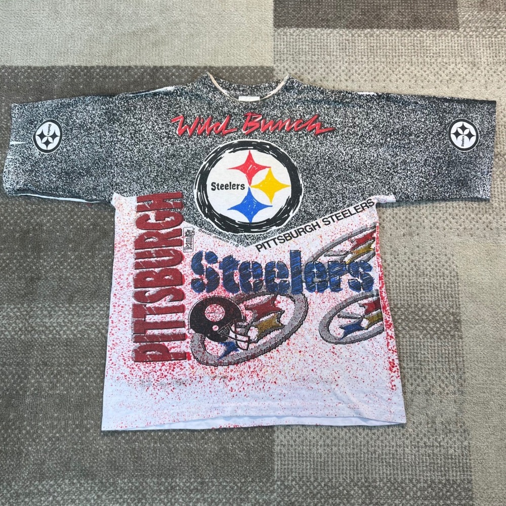 Vintage Magic Johnson Ts Pittsburgh Steelers All Over Print Shirt Mens Medium‎